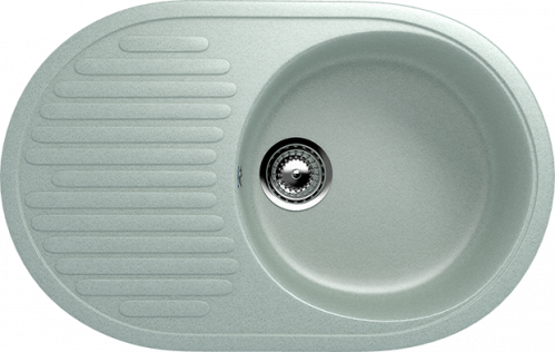 Кухонная мойка Ulgran U-107 72x46,5x18, салотовый