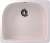 Кухонная мойка Ulgran U-408 59x51x22, светло-розовый