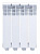 Радиатор алюминиевый Lammin Eco AL350 4 секций