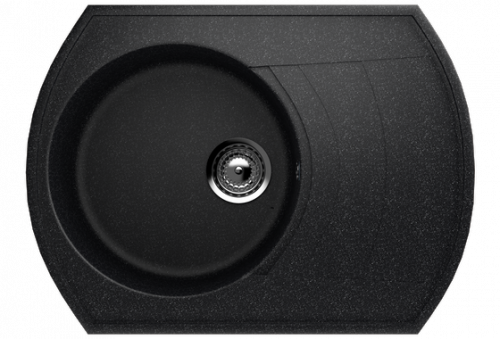 Кухонная мойка Ulgran U-206 64x49x18,5, черный