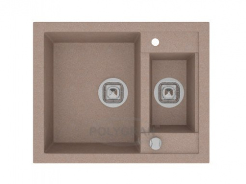 Кухонная мойка Tolero R-109 темно-бежевый, 62,5x50x20