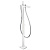 Напольный смеситель Hansgrohe PuraVida 15473400, белый/хром