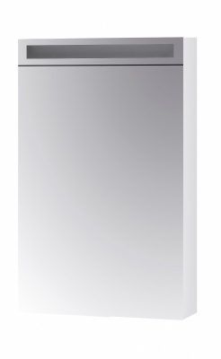 Зеркальный шкаф Dreja Max 50 с Led освещением, л/п, белый