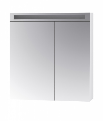Зеркальный шкаф Dreja Max 80 с Led освещением, 2д, (50/30) белый