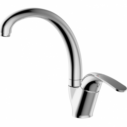 Смеситель для кухни Bravat Fit F7135188CP-1-RUS, высокий излив, хром
