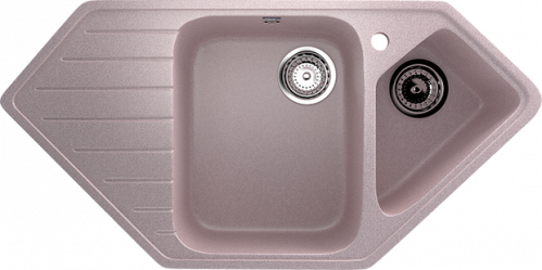 Кухонная мойка Ulgran U-409 97x50x20, розовый