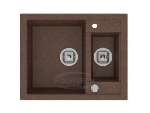 Кухонная мойка Tolero R-109 коричневый, 62,5x50x20