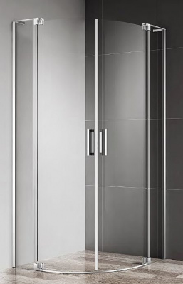 Душевой уголок Cezares SLIDER-R-2-90/100-C-NERO (900-1000)х(900-1000)х1950