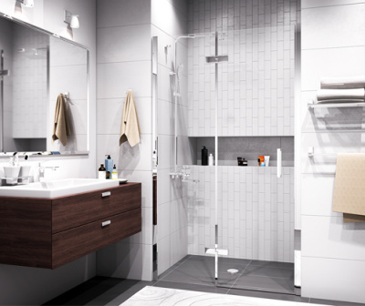 Душевая дверь WasserKRAFT Aller 10H05L, 120х200, распашная на петлях, левая