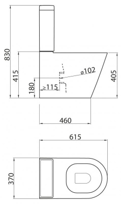 Унитаз-компакт BELBAGNO FLAY-R