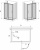 Душевое ограждение Avek Stille A E  85x110 L/R (Stille A110+2*Komfort S85)