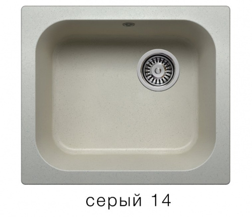Кухонная мойка Polygran F-17 серый, 43х50х20