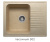 Кухонная мойка Polygran F-07 песочный, 61х50х20