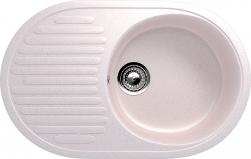 Кухонная мойка Ulgran U-107 72x46,5x18, светло-розовый