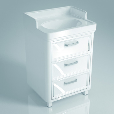 Тумба под умывальник Kerama Marazzi Pompei Po.60.3\WHT, белый