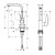 Смеситель для раковины Hansgrohe Metris S 31161000, хром