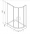 W53G-302U120MT64 BLISS L Twin Slide 120 Стекла для душ.уголок 120x80 универсальные,профиль матовый