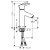 Смеситель для раковины Hansgrohe Talis S 72021000, хром
