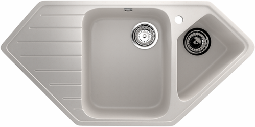 Кухонная мойка Ulgran U-409 97x50x20, белый