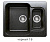 Кухонная мойка Polygran F-09 черный, 61х50х20