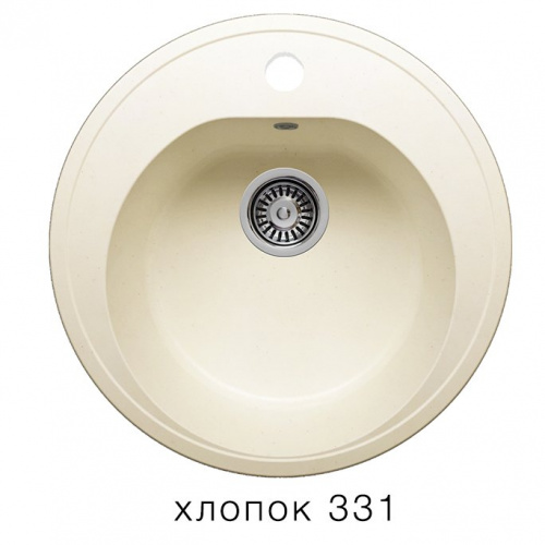 Кухонная мойка Polygran F-08 хлопок, 51х51х19