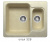 Кухонная мойка Polygran F-09 опал, 61х50х20 Кухонная мойка Polygran F-09 опал, 61х50х20