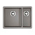 Кухонная мойка Omoikiri Kata 55-2-U-GR Artgranit/Leningrad Grey