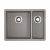 Кухонная мойка Omoikiri Kata 55-2-U-GR Artgranit/Leningrad Grey