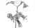 Смеситель для ванны и душа Timo Ritz 0144Y Silver, матовый хром Смеситель для ванны и душа Timo Ritz 0144Y Silver, матовый хром