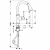 Смеситель для кухни Hansgrohe Talis Classic 14864000, хром