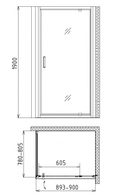 Душевой уголок Gemy Sunny Bay S28170/A1