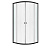 W85G-205-090GT Joy душевое ограждение 90х90, без поддона, стекло прозрачное, профиль графитовый