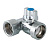 Кран шаровый Valtec  для подключения приборов 1/2"х3/4"х1/2"