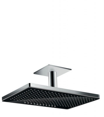 Верхний душ Hansgrohe Rainmaker Select 460 2jet с держателем 24004600, черный/хром