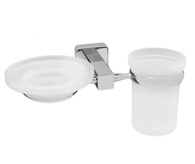 Держатель стакана и мыльницы WasserKRAFT Lippe K-6526, хром