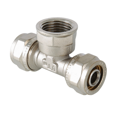 Тройник обжимной Valtec 26х3/4" ВН