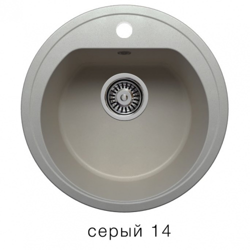 Кухонная мойка Polygran F-05 серый, 45х45х20