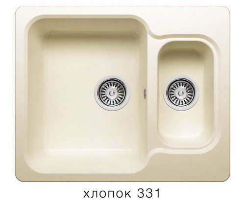 Кухонная мойка Polygran F-09 хлопок, 61х50х20