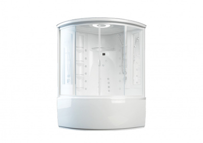 Душевой бокс Aquanet Palau box 140x140 с г/м, с паром