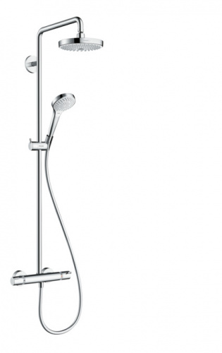 Душевая система Hansgrohe Croma Select S 180 Showerpipe 27253400, белый/хром