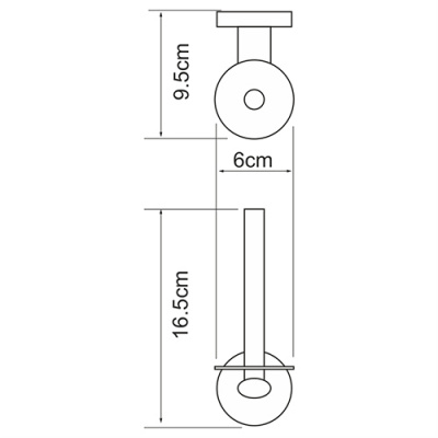 Держатель туалетной бумаги WasserKRAFT Rhein K-6297, хром