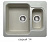 Кухонная мойка Polygran F-09 серый, 61х50х20
