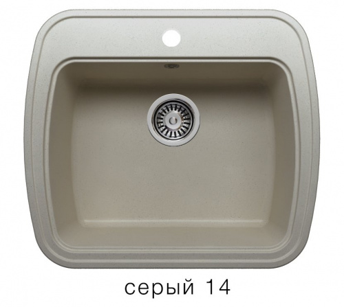 Кухонная мойка Polygran F-11 серый, 57х50х21