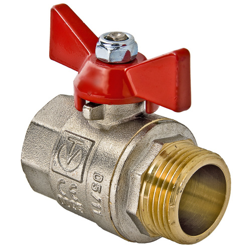 Кран шаровый Valtec Base 1/2" ВН-НР рукоятка бабочка