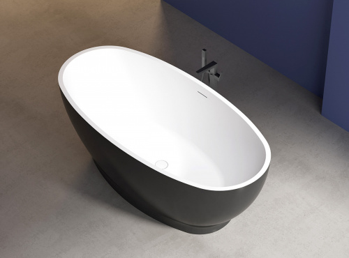 Акриловая ванна ABBER AB9207B 165х80х60 черный