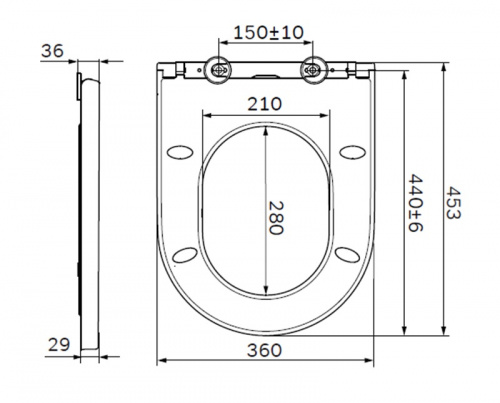 C707858WH Spirit V2.0 сиденье для унитаза slim wrap-over, микролифт