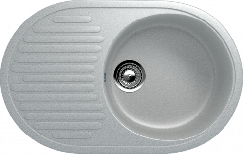 Кухонная мойка Ulgran U-107 72x46,5x18, серый