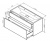M50AFHX1203GM INSPIRE V2.0, База под раковину, подвесная, 120 см, 3 ящика, push-to-open, графит мато