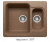 Кухонная мойка Polygran F-09 терракот, 61х50х20