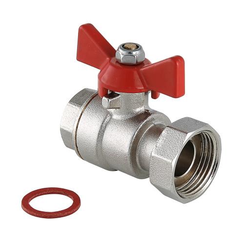 Кран шаровый Valtec с накидной гайкой 1/2"x3/4" ВН-ВН